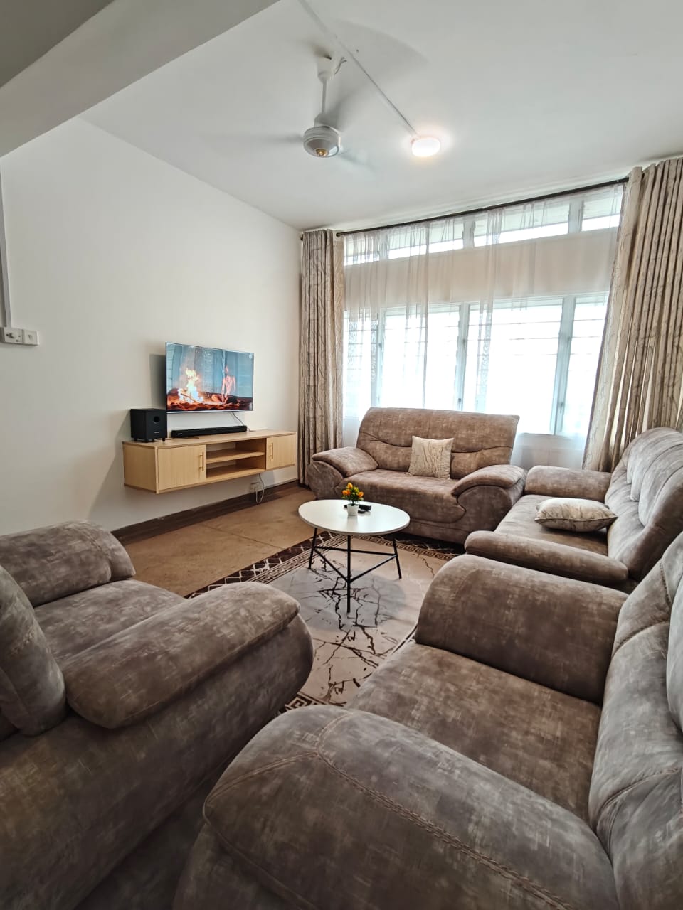 Mombasa Two-Bedroom Railways Apartment sitting room